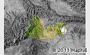 Satellite Map of Gevgelija, desaturated