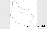 Blank Simple Map of Cegrane, cropped outside