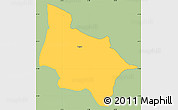Savanna Style Simple Map of Cegrane, single color outside