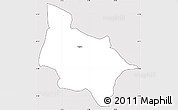 Silver Style Simple Map of Cegrane, cropped outside