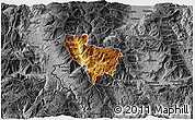 Physical 3D Map of Rostusa, darken, desaturated