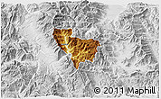 Physical 3D Map of Rostusa, lighten, desaturated