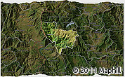 Satellite 3D Map of Rostusa, darken