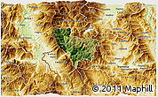 Satellite 3D Map of Rostusa, physical outside