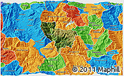 Satellite 3D Map of Rostusa, political outside