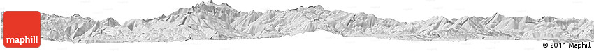 Silver Style Horizon Map of Rostusa