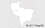 Silver Style Simple Map of Rostusa, cropped outside