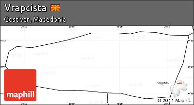 Blank Simple Map of Vrapcista