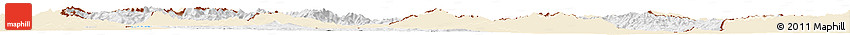 Classic Style Horizon Map of Macedonia, single color outside