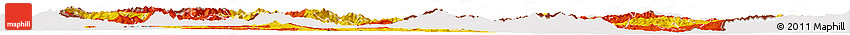 Flag Horizon Map of Macedonia, flag aligned to the middle