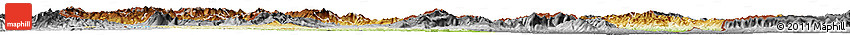 Physical Horizon Map of Macedonia, desaturated