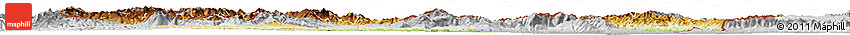 Physical Horizon Map of Macedonia, lighten, desaturated