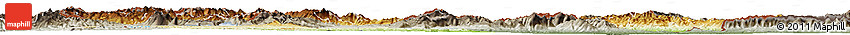 Physical Horizon Map of Macedonia, semi-desaturated