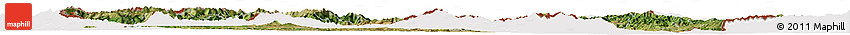 Satellite Horizon Map of Macedonia, cropped outside