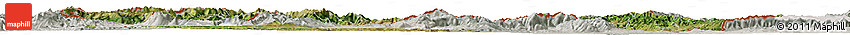 Satellite Horizon Map of Macedonia, lighten, semi-desaturated