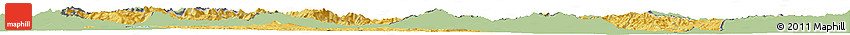 Savanna Style Horizon Map of Macedonia, single color outside