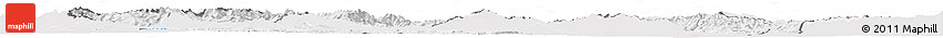 Silver Style Horizon Map of Macedonia, single color outside