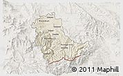Shaded Relief 3D Map of Kavadarci, lighten