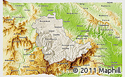 Shaded Relief 3D Map of Kavadarci, physical outside