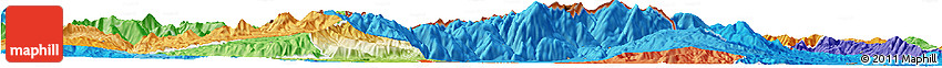 Physical Horizon Map of Kavadarci, political shades outside