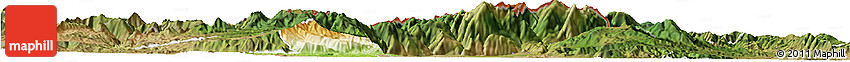 Physical Horizon Map of Kavadarci, satellite outside