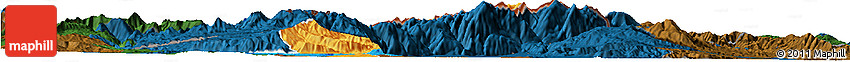 Political Horizon Map of Kavadarci, darken