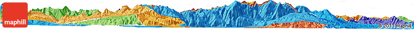 Political Horizon Map of Kavadarci, political shades outside