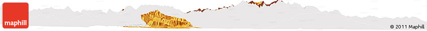 Political Shades Horizon Map of Kavadarci, cropped outside