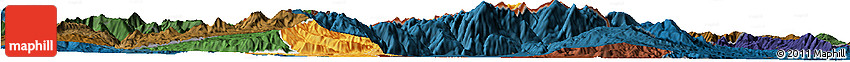 Political Shades Horizon Map of Kavadarci, darken