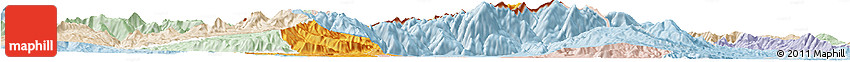 Political Shades Horizon Map of Kavadarci, lighten