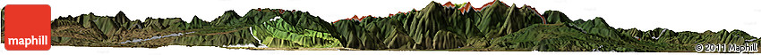 Satellite Horizon Map of Kavadarci, darken