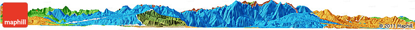 Satellite Horizon Map of Kavadarci, political outside