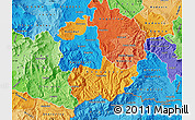 Political Map of Kavadarci, political shades outside