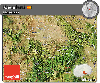 Satellite Map of Kavadarci