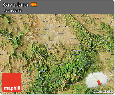 Satellite Map of Kavadarci