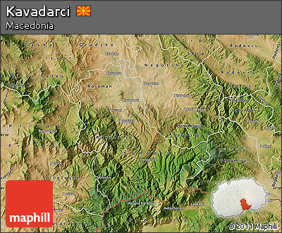 Satellite Map of Kavadarci