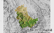 Satellite Map of Kavadarci, lighten, desaturated