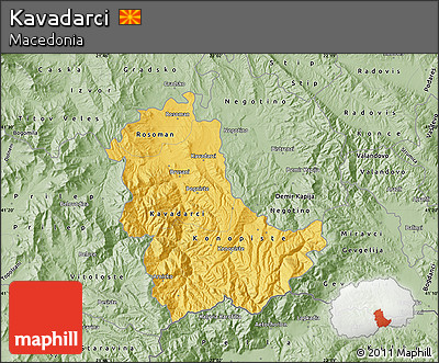 Savanna Style Map of Kavadarci