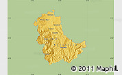 Savanna Style Map of Kavadarci, single color outside