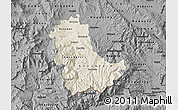 Shaded Relief Map of Kavadarci, darken, desaturated