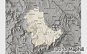Shaded Relief Map of Kavadarci, darken, semi-desaturated