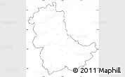 Blank Simple Map of Kavadarci, cropped outside, no labels