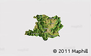 Satellite 3D Map of Kicevo, cropped outside