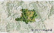 Satellite 3D Map of Kicevo, lighten