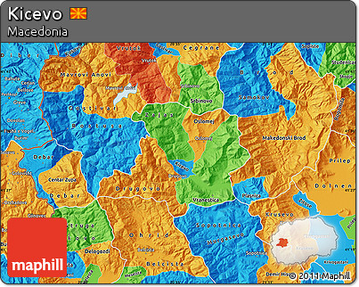 Political Map of Kicevo