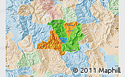 Political Map of Kicevo, lighten