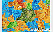 Satellite Map of Kicevo, political outside