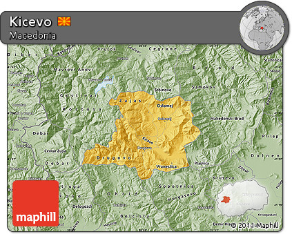 Savanna Style Map of Kicevo