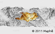 Physical Panoramic Map of Kicevo, lighten, desaturated
