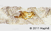Physical Panoramic Map of Kicevo, lighten
